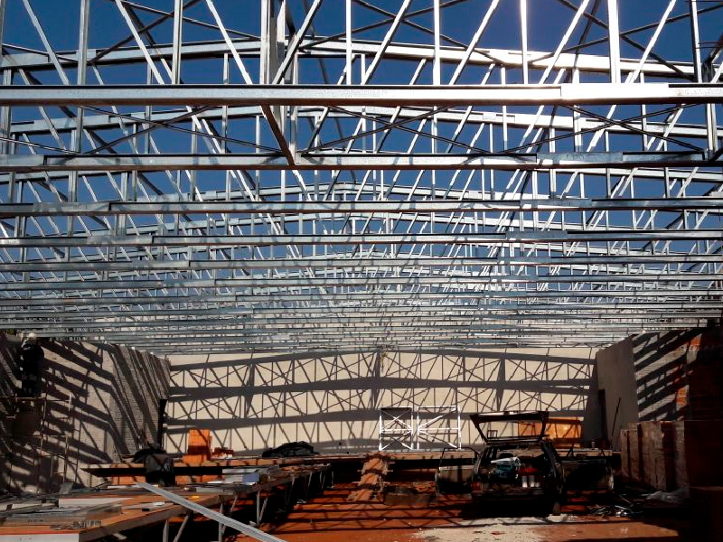 Estrutura para telhado em light steel frame - Obras diversas em Londrina - PR